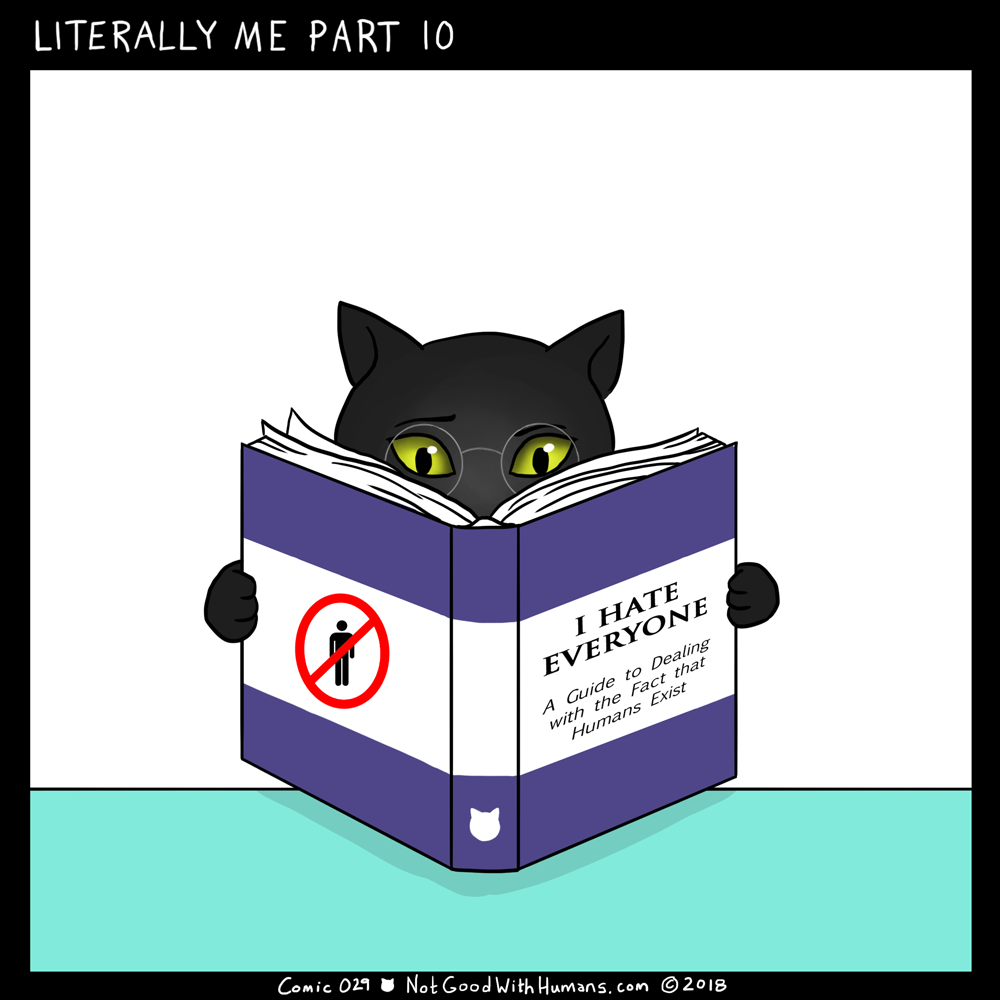 not good with humans notgoodwithhumans.com cat cats introvert introverts 