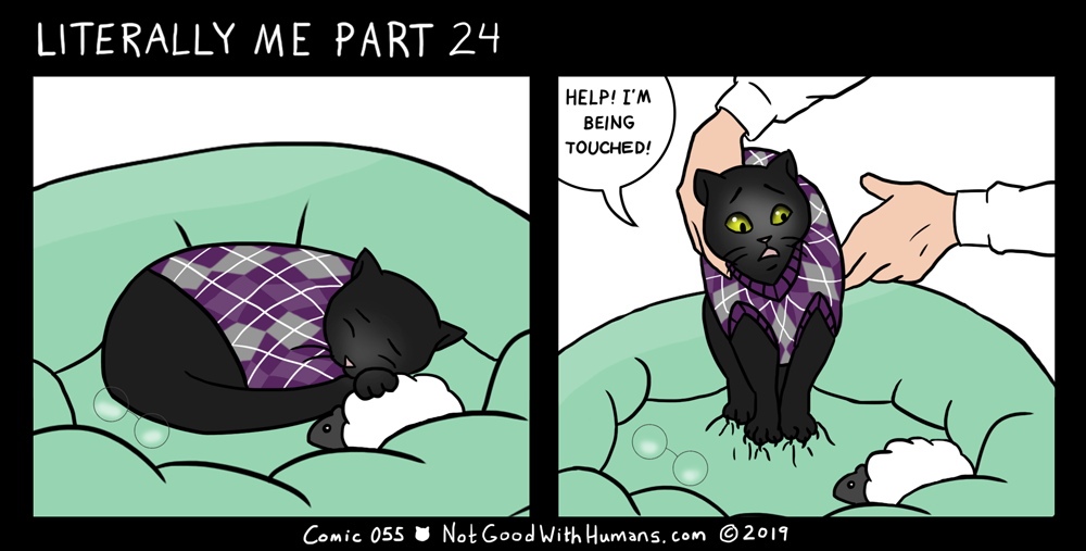 not good with humans notgoodwithhumans.com cat cats introvert introverts 