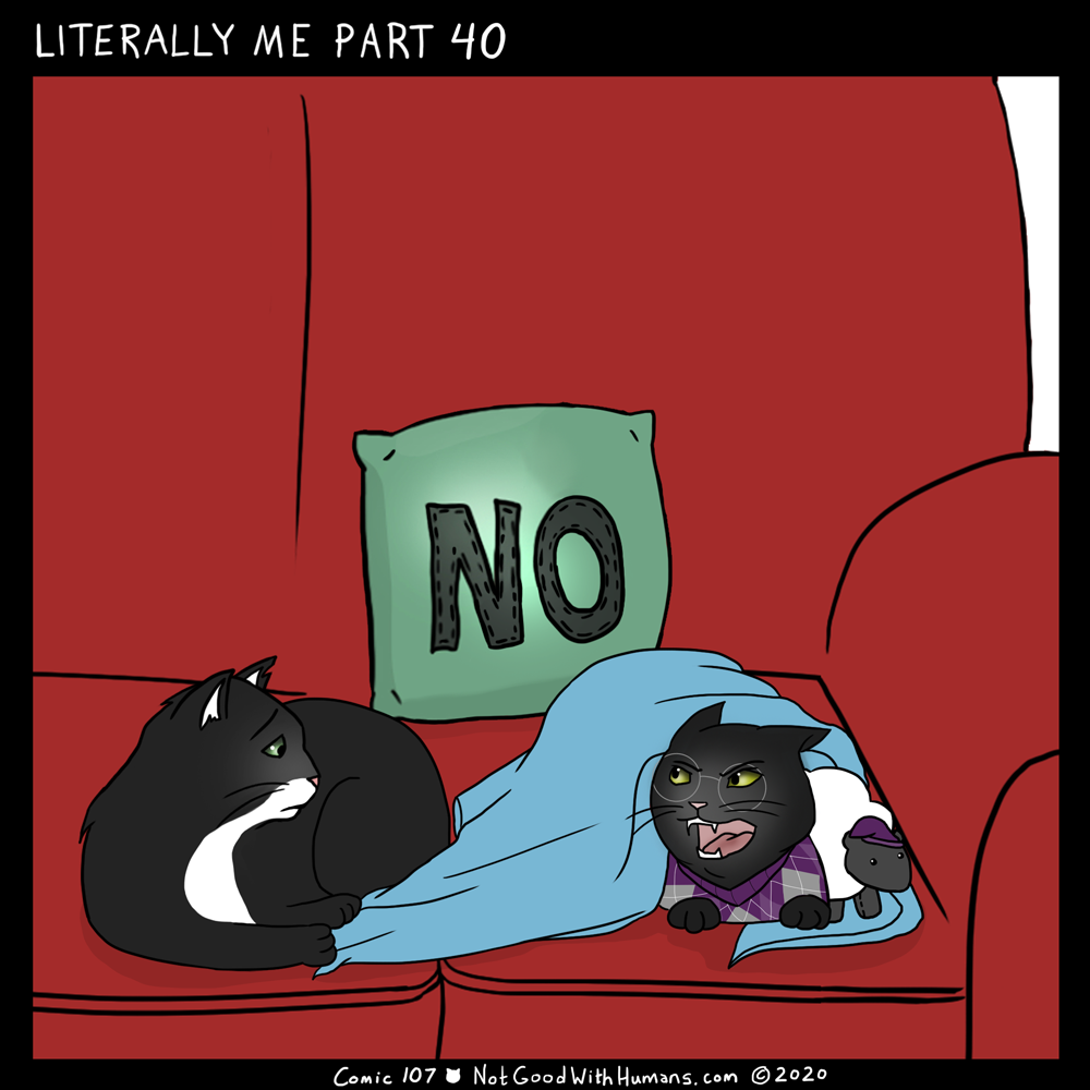 not good with humans notgoodwithhumans.com cat cats introvert introverts 