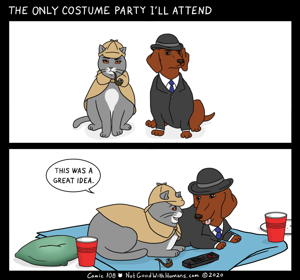 not good with humans notgoodwithhumans.com cat cats introvert introverts 