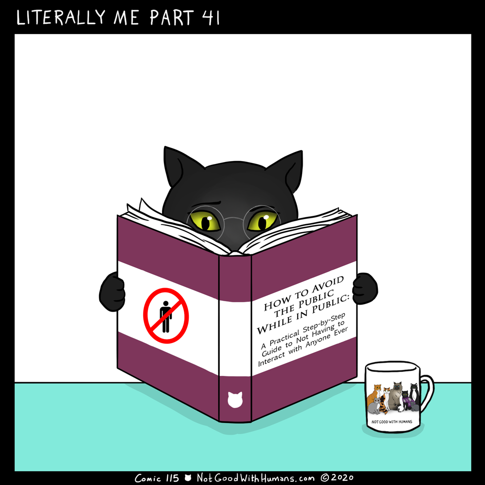 not good with humans notgoodwithhumans.com cat cats introvert introverts 