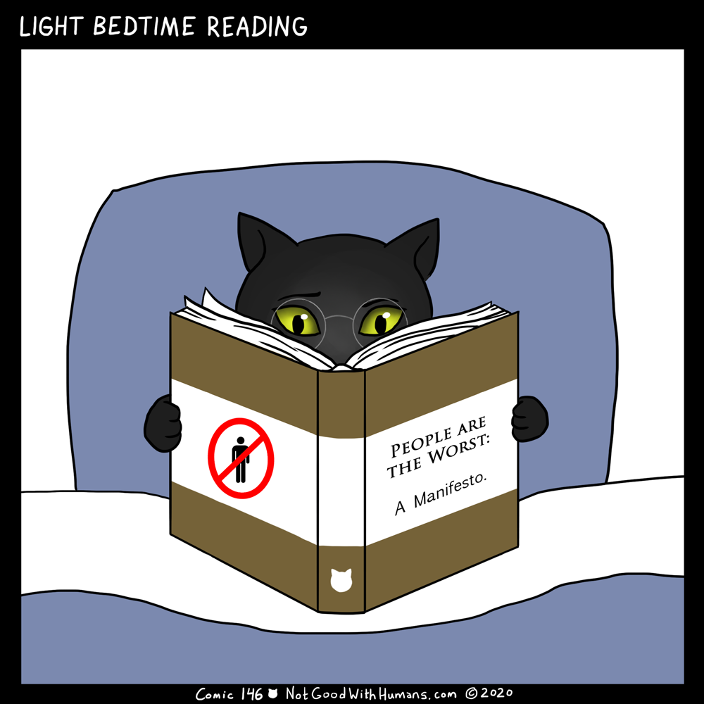 not good with humans notgoodwithhumans.com cat cats introvert introverts 